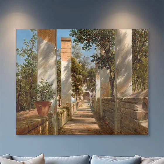 Pergola mit Orangen
