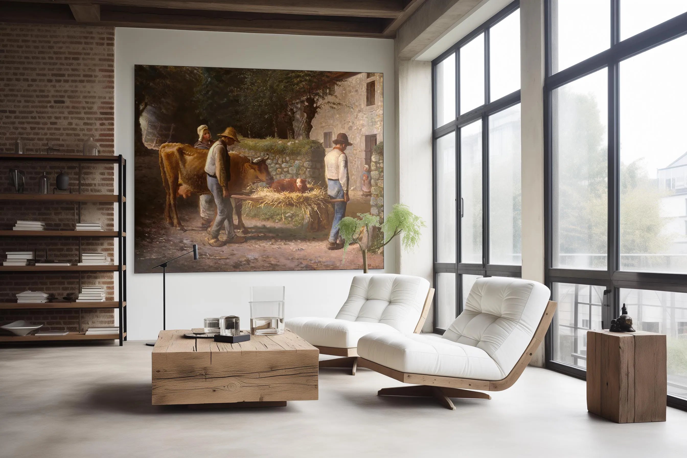 Peasants Bringing Home a Calf Born in the Fields