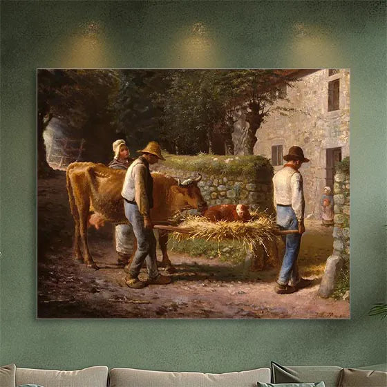 Peasants Bringing Home a Calf Born in the Fields