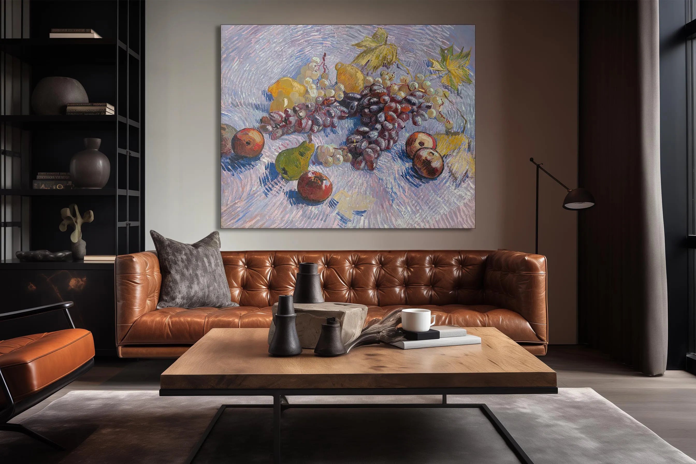 Grapes, Lemons, Pears, and Apples
