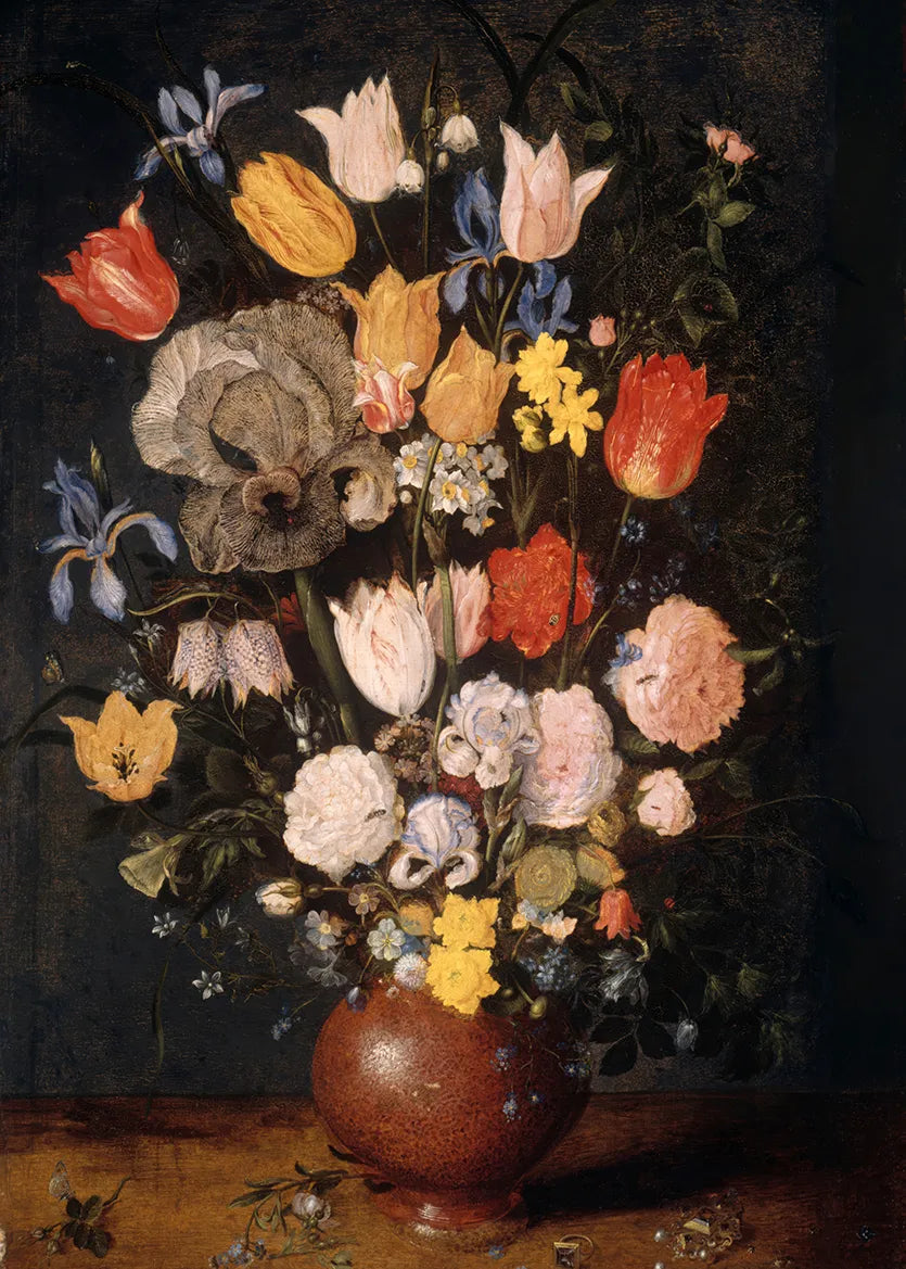 Bouquet of Flowers in an Earthenware Vase