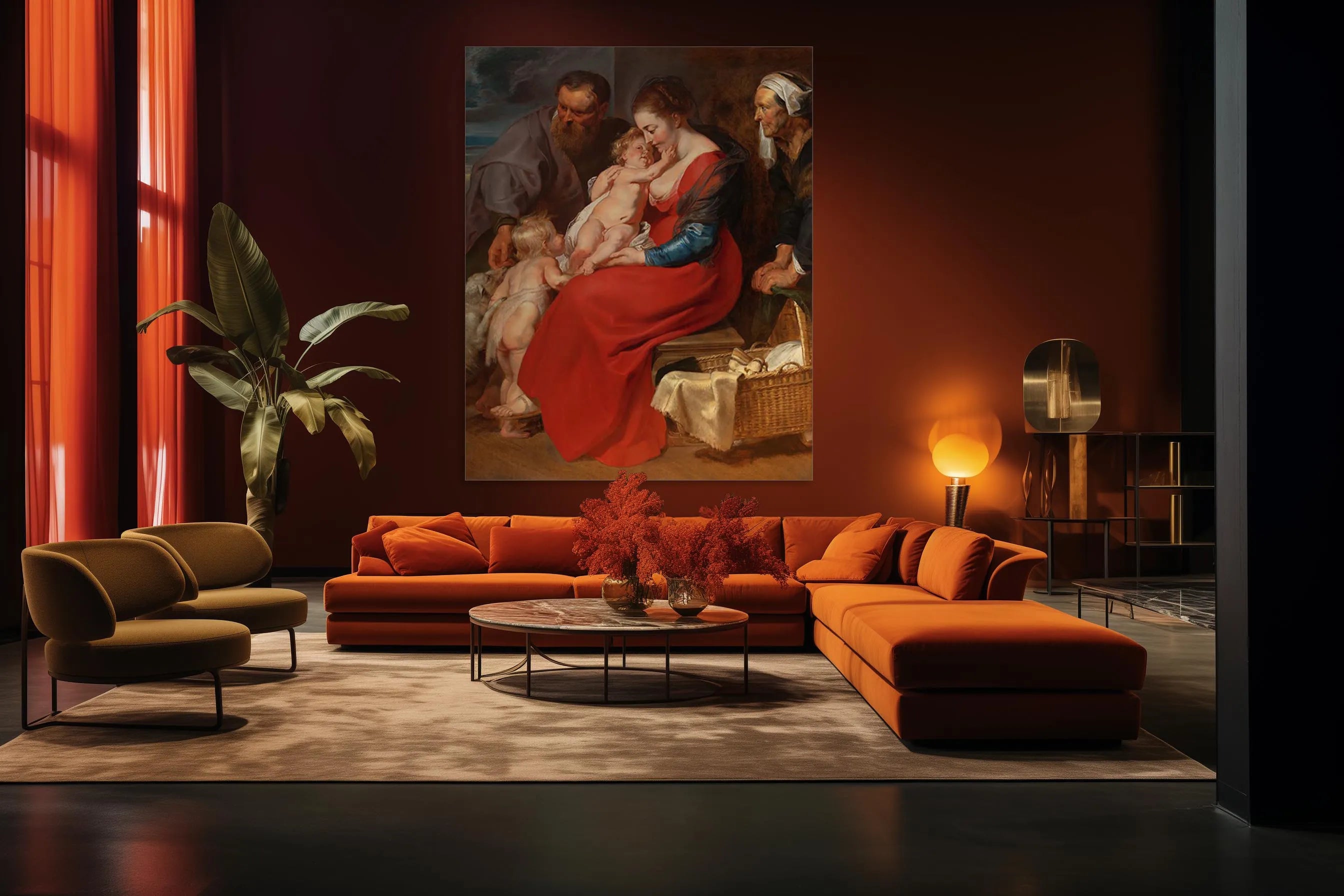 The Holy Family with Saints Elizabeth and John the Baptist