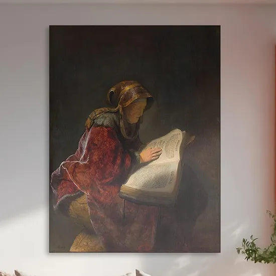 Old Woman Reading, Probably the Prophetess Anna