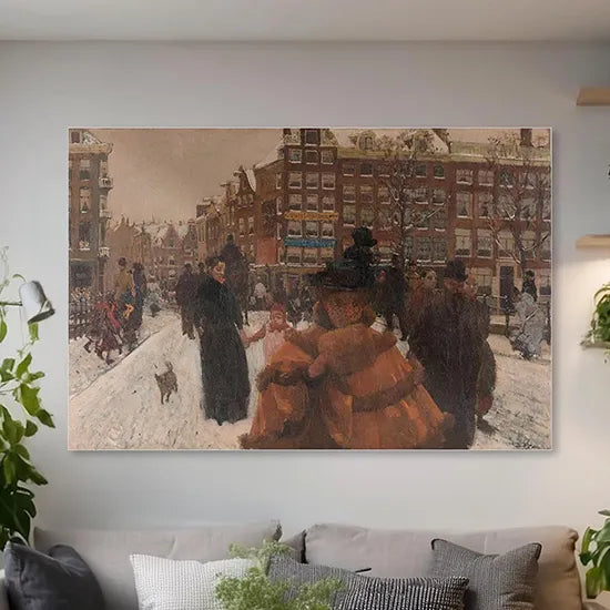 Die Singelbrücke an der Paleisstraat in Amsterdam