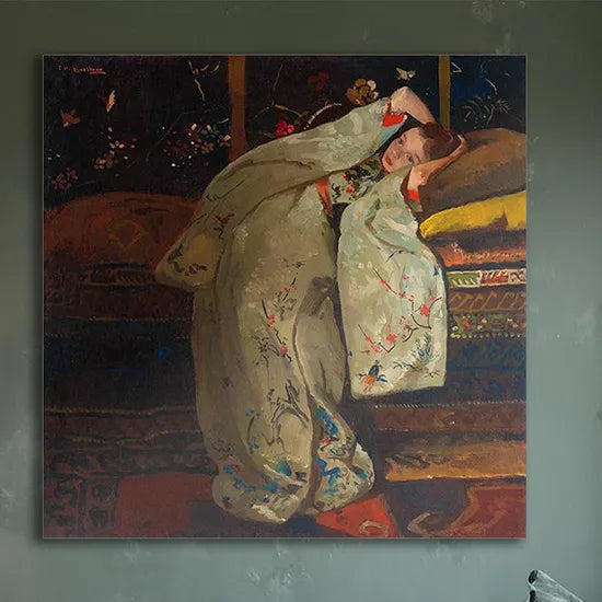 Girl in a White Kimono
