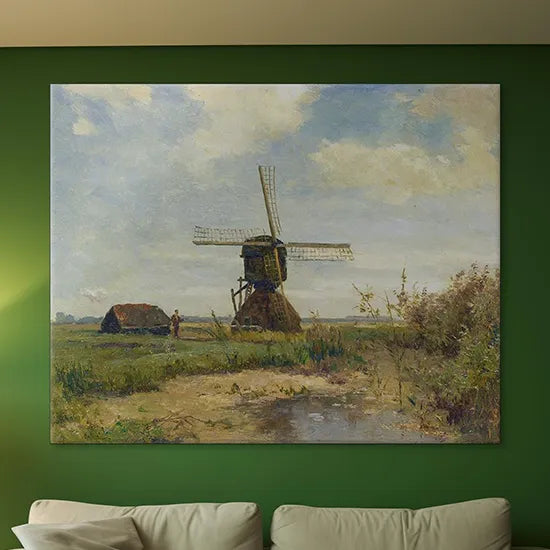 Sunny Day', a Windmill on a Waterway