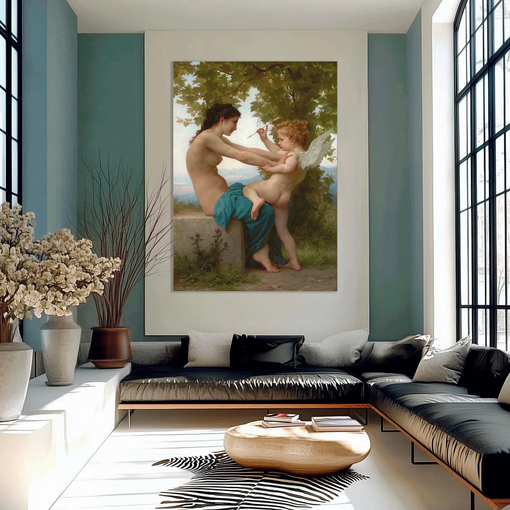 The Girl Defending Herself Against Eros
