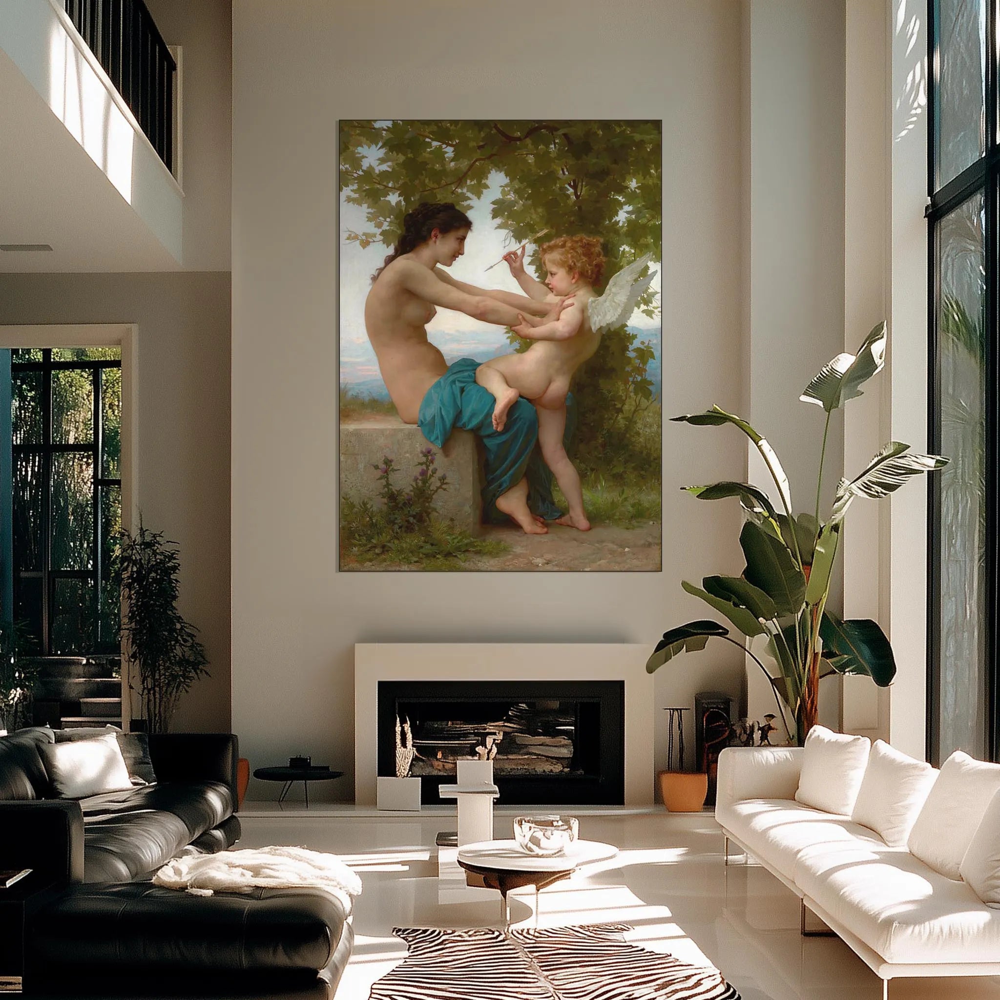 The Girl Defending Herself Against Eros
