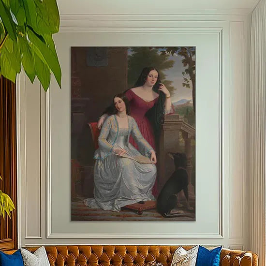 Two Women in an Italian Landscape