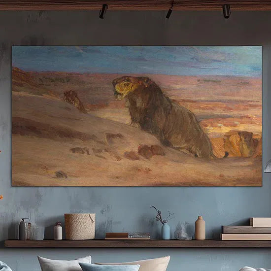 Lions in the Desert