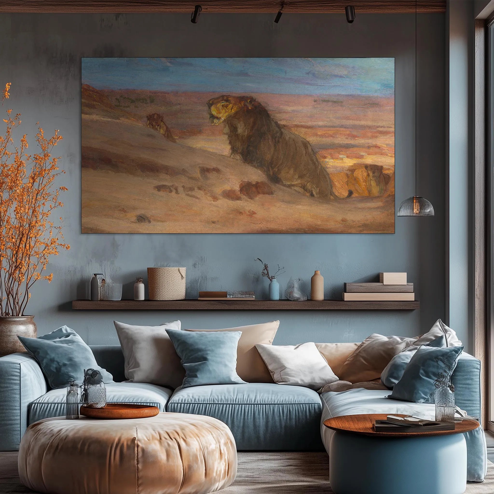 Lions in the Desert
