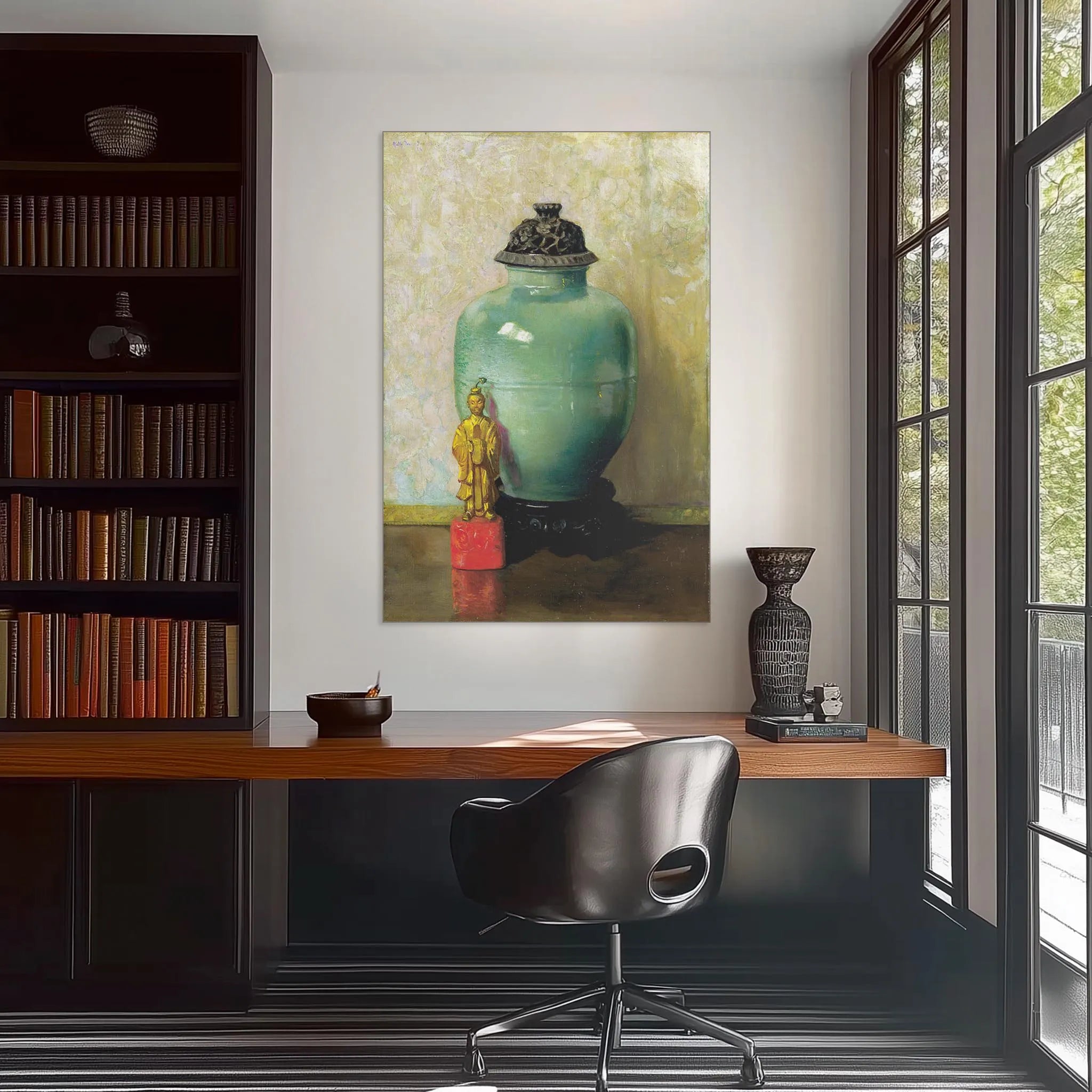 Green Chinese Jar