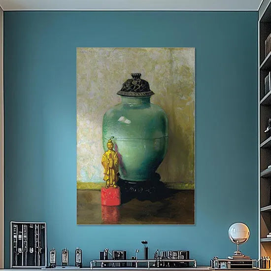 Green Chinese Jar