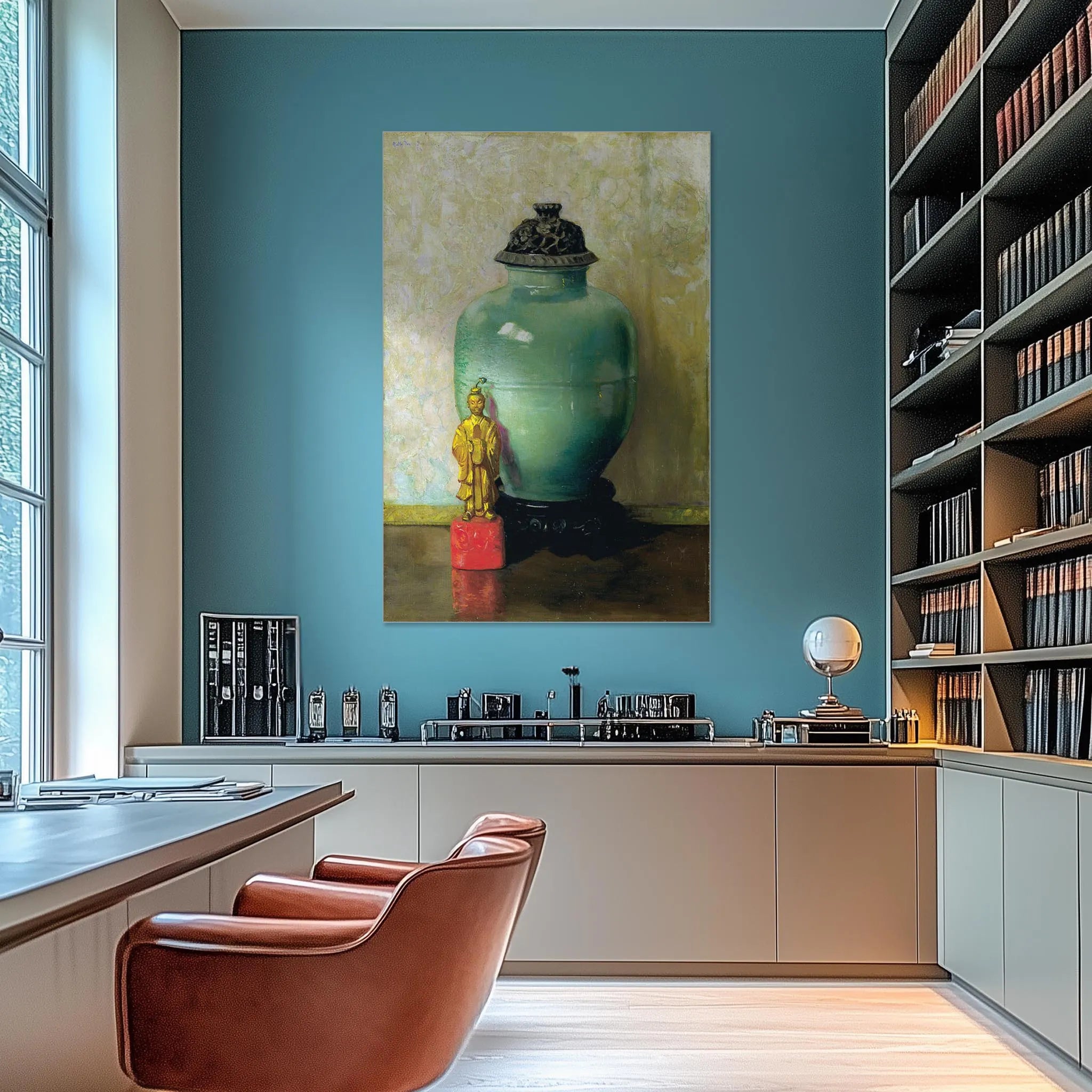 Green Chinese Jar