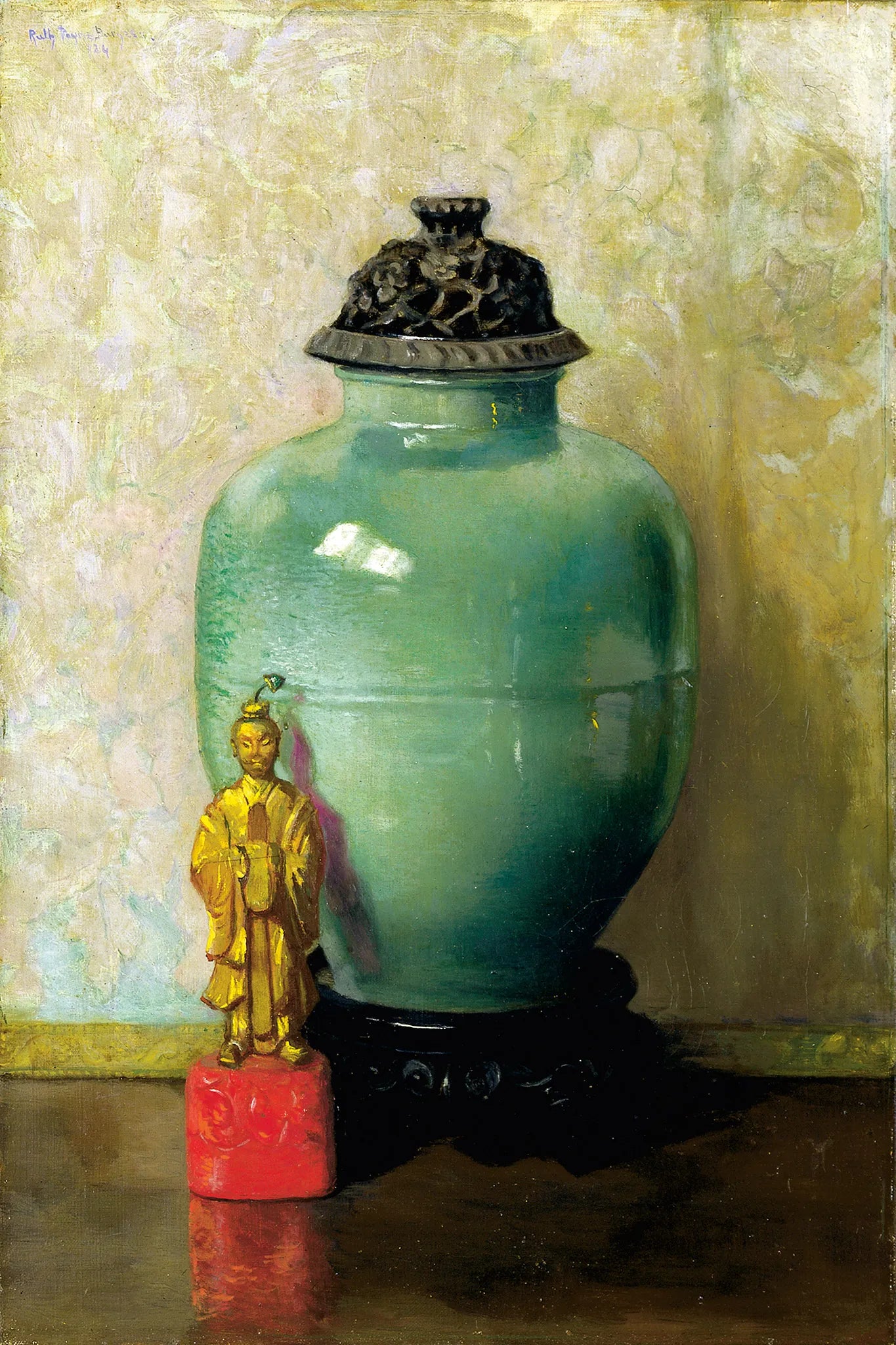 Green Chinese Jar