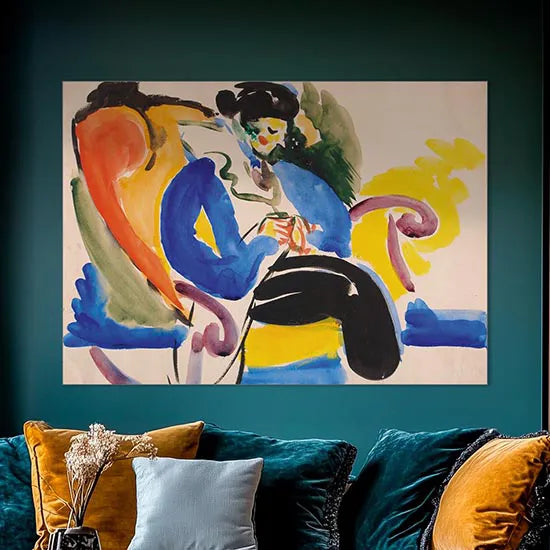 Calligraphic #2: Woman on Chair